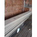 Planken met afdekkap wit gebeitst set (vergelijkbaar met Betowood scherm)