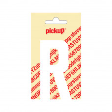 90 MM LETTER R NOBEL WIT/MAT