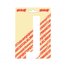 150 MM LETTER J NOBEL WIT/MAT