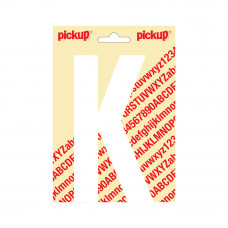150 MM LETTER K NOBEL WIT/MAT