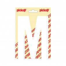 150 MM LETTER M NOBEL WIT/MAT