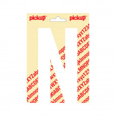 150 MM LETTER N NOBEL WIT/MAT