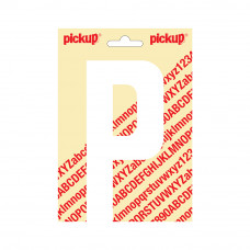 150 MM LETTER P NOBEL WIT/MAT