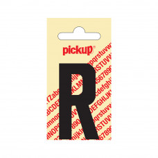 60 MM LETTER R NOBEL ZWART/M