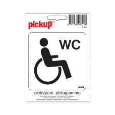 STICKER GEHANDICAPTEN TOILET 100X100 MM