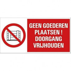 BORD GEEN GOEDEREN PLAATSEN! 150X300 MM