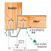 SECUSTRIP PLUS BUITENDRAAIEND - TERUGLIGGING 0-6MM - L2115MM - RAL 901
