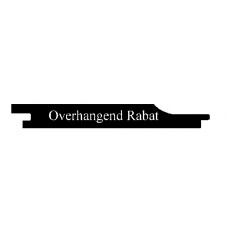 RABAT OVERHANGEND 18 X 130 MM MERANTI 30 MU GEGROND *