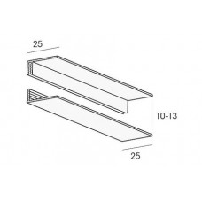 FLORENCE OMRANDINGPROFIEL 10MM 2-DELIG BRILLANTE LENGTE 2,7M