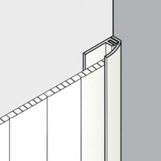 STARTPROFIEL 2-DL FLORENCE BUITENPLAFOND WIT LENGTE 6M