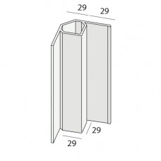 KERALIT INWENDIG HOEKPROFIEL EIK 3118076 CLASSIC NERF LENGTE 4M