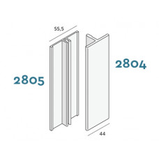 VERBINDINGPROFIEL KERALIT ZWART CLASSIC NERF LENGTE 4M