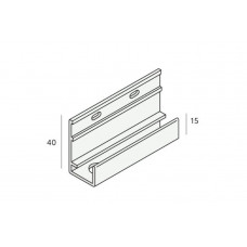 OMRANDINGPROF. MET ONTWATERING KERALIT STAALBLAUWCLASSIC NERF LENGTE 4