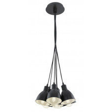 HANGLAMP/7 E27 ZWART 'PRIDDY'