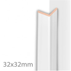 HOEKLIJST SUPERWIT MAT (2600X32X32)