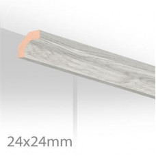HOLLAT EMBOSSED ZILVER (2600X24X24)