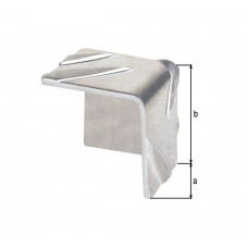 HOEKBESCH,RIBBEL-RELIEFALUBLANK23,5X23,5