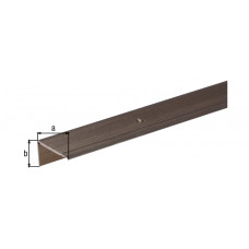 TRAPBESCH.LIJST,ALUBRONS,GEEL45X23X2,7/2