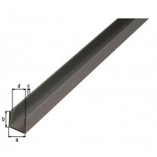 U-PROFIEL,ALU,ZILV10X15X10/1M