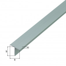 PROFIEL T ALU BLANK20X20X1 5/2