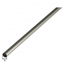 RONDE STANG,ALU ZILVER,5/1M