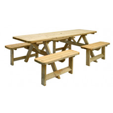 PICKNICKTAFEL FAMILY, BLADMAAT 70 X 240 CM.