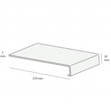 LIGNODUR OVERZET VENSTERBANK 30CM MARMER LENGTE 5M