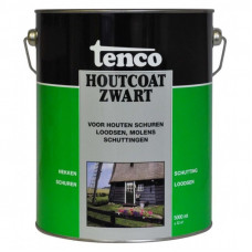 TENCO HOUTCOAT ZWART 5LTR