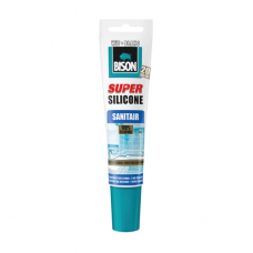 BISON SUPER SILICONE SANITAIR WIT TUB 150ML*6 NLFR