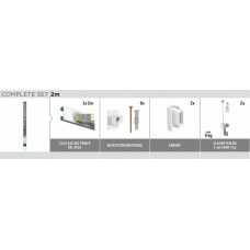 ARTITEQ HBI CLICKRAIL KOKER 2M WIT RAL 9016 PRIMER