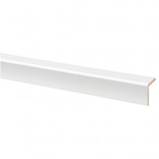 HOEKLAT MDF FOLIE 28X28MM WIT 260CM