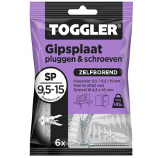 GIPSPLAAT PLUG (PAARS) 9,5-15 MM SP-6S (6ST.)