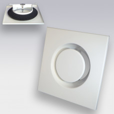 VENTIELROOSTER VIERKANT AFVOER Ø 125 MM, STAAL W