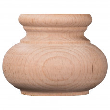 MEUBELPOOT ROND Ø104MM, 80MM, BEUKENHOUT