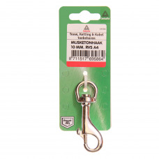 MUSKETONHAAK 1/2X12MM RVS A4