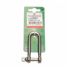 D-SLUITING L.MOD. 8MM RVS A4 D-SLUITING L.MOD. 8MM RVS A4
