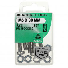MSCHR+MOER CK M6X30MM RVS 5ST