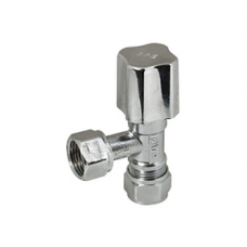 HOEKSTOPKRAAN 3/8X12MM KNEL CH